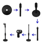 Plus 1 microphone neck, Mike, Table, Mike, TS-02A, Mike legs