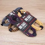 พร้อมส่ง สายแจ็คกีตาร์ ความยาว3เมตร 5 เมตร HK cable สายถัก คุณภาพดี คละสี