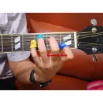 พร้อมส่งได้4ชิ้นปลอกนิ้วซิลิโคนกันเจ็บนิ้ว สำหรับกีตาร์ เบส อูคูเลเล่