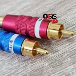 1 คู่ ปลั๊ก RCA PLUG MITSUMI ปลาทูทอง หัวทองมีสปริง plug rca หัว RCA