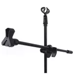 Mike legs + Mike head 2 heads, microphone, microphone, boom, legs, microphone, NTS Hy-602, a microphone stand with a microphone