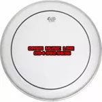 20-inch drum skin, 2-layer clear oil.