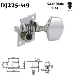 New version DER JUNG DJ225-M9, 114 gear, guitar knob, bare guitar knob Guitar knob 3+3