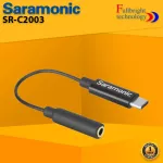 SARAMONIC SR-C2003 3.5 mm adapter cable. TRS is USB Type-C. Designed to connect sound devices with 3.5 portraits.