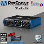 PreSonus Studio 26c ออดิโอ อินเตอร์เฟสระดับโลก 2in 4out USB Type-C สำหรับบันทึกเสียง,ทำเพลง,ไลฟ์สด,สตรีม,รับประกันศูนย์ไทย 1 ปี