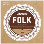 D'Addario® EJ34 สายกีตาร์คลาสสิค สายไนลอนดำ หัวกลม แบบ 80/20 Bronze ของแท้ 100% 0.028 - 0.045 ** Made in USA **