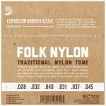 D'Addario® EJ34 สายกีตาร์คลาสสิค สายไนลอนดำ หัวกลม แบบ 80/20 Bronze ของแท้ 100% 0.028 - 0.045 ** Made in USA **