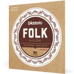 D'Addario® EJ34 สายกีตาร์คลาสสิค สายไนลอนดำ หัวกลม แบบ 80/20 Bronze ของแท้ 100% 0.028 - 0.045 ** Made in USA **