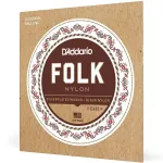 D'Addario® EJ32 สายกีตาร์คลาสสิค สายไนลอนดำ หัวกลม แบบ Silver Plated Wound ของแท้ 100% 0.028 - 0.045 ** Made in USA *