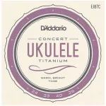 D'Amdario® EJ87C Ukulele CONCER TITANIUM 100% 0.024 - 0.040 ** Made in USA **