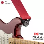 D'Addario® PWSAL401 Auto Lock Polypro Guitar Strap สายสะพายกีตาร์ ระบบล็อคหัวหมุดอัตโนมัติ กว้าง 2 นิ้ว สำหรับกีตาร์โปร