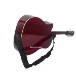 พร้อมส่ง สายสะพายกีตาร์ไฟฟ้า โปร่ง เบส ปรับความสั้น ยาวได้ สีดำ [ ฟรี!!ปิ๊กกีตาร์]