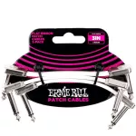 ERNIE BALL®, a flat -white flat head, 3 inches long, 7.6 cm, model P06384 / 1 pack with 3 lines 3 "Flat Ribbon PA