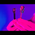 ERNIE BALL®, a flat -white flat head, 3 inches long, 7.6 cm, model P06384 / 1 pack with 3 lines 3 "Flat Ribbon PA