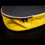 Kazuki Trendy Guitar Gig Bag, 41 inch acoustic guitar bag, leather edge, handle, sash, storage compartment Buffon like