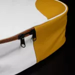 Kazuki Trendy Guitar Gig Bag, 41 inch acoustic guitar bag, leather edge, handle, sash, storage compartment Buffon like