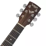 SAGA® SF800, 41 inch acoustic guitar, Dreadnough shape, Top Sol, Angel Man Steprus/Spa + Free Buffong Bags