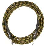Fender® Tweed Instrument Camo Cable, a 10 -foot / 3 meter jackstart cable, straight head / straight head Military braided cables are not easy to be 100% authentic. TRS Instrument Cable.