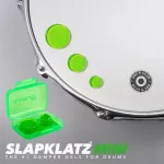 SLAPKLATZ Mini Damper Gel, 1 set of drums, drums, 1 set / 6 pieces + free cases