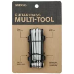 D'Addario® Guitar/Bass 10in1 Multi Tool ชุดประแจขันสำหรับกีตาร์ไฟฟ้าและกีตาร์เบส อุปกรณ์ช่างกีตาร์ไฟฟ้า PW-GBMT-01