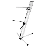 Alctron® KS100, 2 -layer keyboard stand, 3 -legged base, supports no more than 38 cm, weighs no more than 35 kg.