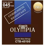 Olympia® CTB -45100 Base guitar line Nickel Wound, 100% Genuine Pro Series Long Scale, 0.045 - 0.100