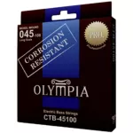Olympia® CTB -45100 Base guitar line Nickel Wound, 100% Genuine Pro Series Long Scale, 0.045 - 0.100