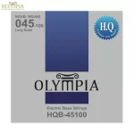 Olympia® HQB-45100 สายกีตาร์เบส 4 สาย สายเบส แบบ Nickel Wound ของแท้ 100% Long Scale, 0.045 - 0.100