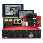 Focusrite® Scarlett 18i8 3rd Gen Audio Audio International Mike 4 /2 Musical instruments + Free software & lines