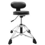 Paramount T2BR Drum Chair with backrest Chromium metal legs, 4 -legged chopsticks