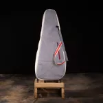 Kazuki Trendy Guitar Gig Bag, 41 inch acoustic guitar bag, leather edge, handle, sash, storage compartment Buffon like