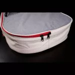 Kazuki Trendy Guitar Gig Bag, 41 inch acoustic guitar bag, leather edge, handle, sash, storage compartment Buffon like