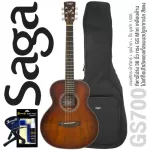 SAGA® GS700R 38 -inch GS MINI GS MINI shape, Top Sol, Angel Mansprus/Red Sapphire wood+ free bag & kapo &