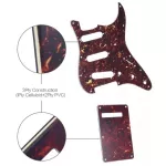 RASVONE STP3S-BC Piccard Electric Guitar Start With back plates & knots - Standard Stratocaster Electric Guitar Pickguard in Single Coil
