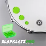 SlapKlatz PRO Damper Gel เจลติดหนังกลอง มิ้วกลอง 1 ชุด / 12 ชิ้น + แถมฟรีเคสเก็บ