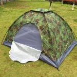 Dome tent for camping, camping tent, camouflage for 2 people, 2 tents, rain tents, double -layered tents, easy to set up.