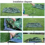 Dome tent for camping, camping tent, camouflage for 2 people, 2 tents, rain tents, double -layered tents, easy to set up.