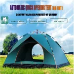 4 camping tents, automatic wind protection, POP UP, UV protection, backpack for hiking, outdoor camping, waterproof, beach tent with Bagz