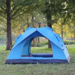 4 camping tents, automatic wind protection, POP UP, UV protection, backpack for hiking, outdoor camping, waterproof, beach tent with Bagz
