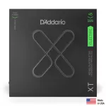 D'Addario® XTB45105 สายกีตาร์เบส สายเบส 4 สาย แบบนิกเกิล สายเคลือบ ซีรีย์ XT Light Top / Medium Bottom, 45 - 105 ** M