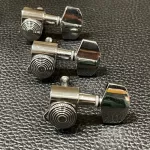 Ready to ship fast, steel knob, silver, silver, can be used with acoustic guitar, electric guitar, cable locking, two -ton metal metal knob McQueen