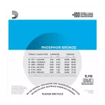 Authentic EJ16 D'Addario, PHOSPHOR BRONZE, copper wires 12 - 53 Dario Dario EJ -16 EJ 16