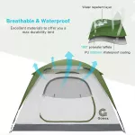 Gonex Cabin 4P Camp Camp Size Family Size for 4 Sleep