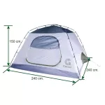 Gonex Cabin 4P Camp Camp Size Family Size for 4 Sleep