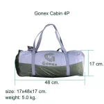Gonex Cabin 4P Camp Camp Size Family Size for 4 Sleep