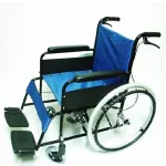 Wheelchair wheelchair, large aluminum wheel - blue