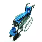 Wheelchair wheelchair, large aluminum wheel - blue