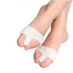 1, 1 silicone, adjust the toes Solfing the Silicone Hallux Valgus Toe Correction 1 pair of white