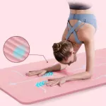 เสื่อโยคะ 10-20mm ใช้ในการออกกำลังกาย มีถุงสะพายให้ คุณภาพดี น้ำหนักเบา