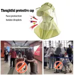 Antivirus hat Sunscreen, clear girl, prevent sunlight, hat, UV protection, face, mouth mask, saliva, virus drops, summer work, comfortable to work, hat